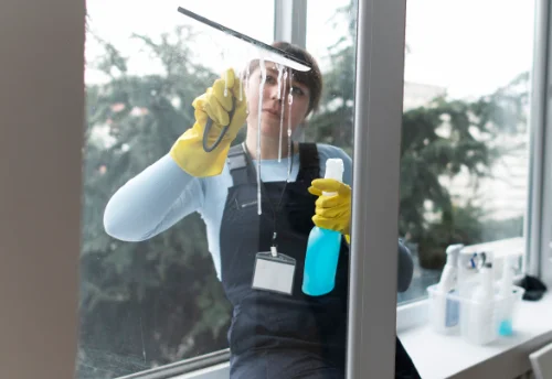Nettoyage de vitres intérieures et extérieures à Saint-Aubin-le-Dépeint